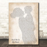 Phil Collins You'll Be In My Heart Mother & Child Song Lyric Print