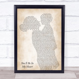 Phil Collins You'll Be In My Heart Mother & Child Song Lyric Print