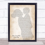 Ellie Goulding How Long Will I Love You Mother & Child Song Lyric Print