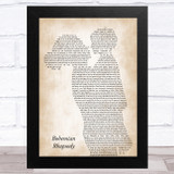 Queen Bohemian Rhapsody Mother & Child Song Lyric Music Art Print