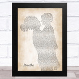 James Arthur Breathe Mother & Child Song Lyric Music Art Print