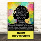 Imagine Dragons Cha-Ching (Till We Grow Older) Multicolour Man Headphones Song Lyric Print