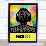 Ugly Casanova Pacifico Multicolour Man Headphones Song Lyric Print