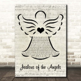 Donna Taggart Jealous of the Angels Music Script Angel Song Lyric Print