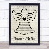 Dani And Lizzy Dancing In The Sky Music Script Angel Song Lyric Print