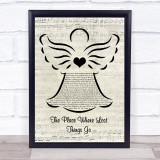 Emily Blunt The Place Where Lost Things Go Music Script Angel Song Lyric Quote Music Print