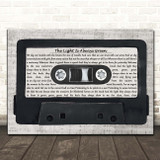 The Housemartins The Light Is Always Green Music Script Cassette Tape Song Lyric Print