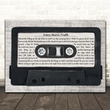 Gerry Cinnamon Every Man's Truth Music Script Cassette Tape Song Lyric Print