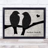 Missy Higgins Futon Couch Lovebirds Music Script Song Lyric Print