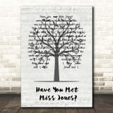 Frank Sinatra Have You Met Miss Jones Music Script Tree Song Lyric Print