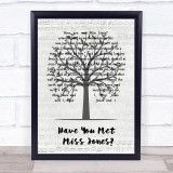 Frank Sinatra Have You Met Miss Jones Music Script Tree Song Lyric Print