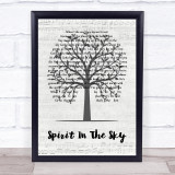 Norman Greenbaum Spirit In The Sky Music Script Tree Song Lyric Print