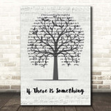 Roxy Music If There Is Something Music Script Tree Song Lyric Print
