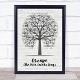 Rupert Holmes Escape (The Piña Colada Song) Music Script Tree Song Lyric Print