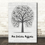 George Michael An Easier Affair Music Script Tree Song Lyric Wall Art Print