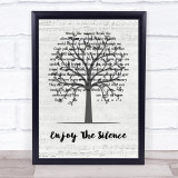 Depeche Mode Enjoy The Silence Music Script Tree Song Lyric Quote Music Print