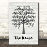 Garth Brooks The Dance Music Script Tree Song Lyric Quote Music Print