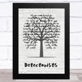 Johnny Flynn Detectorists Music Script Tree Song Lyric Music Art Print
