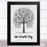 Rhiannon Giddens We Could Fly Music Script Tree Song Lyric Music Art Print