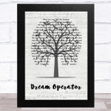 Talking Heads Dream Operator Music Script Tree Song Lyric Music Art Print