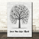Dagny Norvoll Sandvik Love You Like That Music Script Tree Song Lyric Music Art Print
