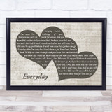 Slade Everyday Landscape Music Script Two Hearts Song Lyric Music Art Print