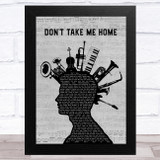 Ikke Hüftgold Dont Take Me Home Musical Instrument Mohawk Song Lyric Music Art Print