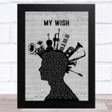Rascal Flatts My Wish Musical Instrument Mohawk Song Lyric Music Art Print