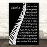 The Lumineers Ophelia Piano Song Lyric Print