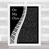 Michael McDonald On My Own Piano Song Lyric Wall Art Print