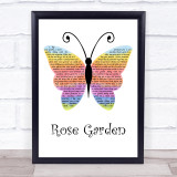 Lynn Anderson Rose Garden Rainbow Butterfly Song Lyric Print