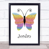Rival Sons Jordan Rainbow Butterfly Song Lyric Print