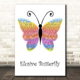 Val Doonican Elusive Butterfly Rainbow Butterfly Song Lyric Print