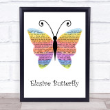 Val Doonican Elusive Butterfly Rainbow Butterfly Song Lyric Print