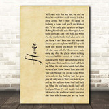 James Gillespie Home Rustic Script Song Lyric Print