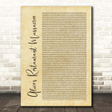 Arlo Guthrie Alice's Restaurant Massacree Rustic Script Song Lyric Print