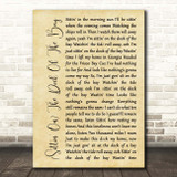 Otis Redding (Sittin' On) The Dock Of The Bay Rustic Script Song Lyric Print