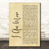 Pearl Jam I Am Mine Rustic Script Song Lyric Print