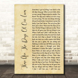 Queen These Are The Days Of Our Lives Rustic Script Song Lyric Print