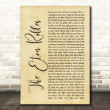 The Jam The Eton Rifles Rustic Script Song Lyric Print