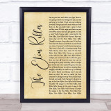 The Jam The Eton Rifles Rustic Script Song Lyric Print