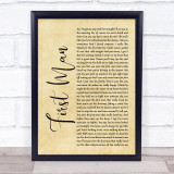Camila Cabello First Man Rustic Script Song Lyric Print