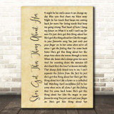 Chris Young She's Got This Thing About Her Rustic Script Song Lyric Print