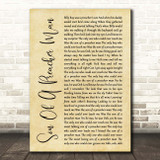 Dusty Springfield Son Of A Preacher Man Rustic Script Song Lyric Print
