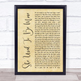 Katharine McPhee She Used To Be Mine Rustic Script Song Lyric Wall Art Print