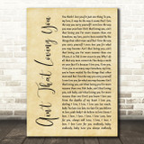 Beres Hammond & U Roy Ain't That Loving You Rustic Script Song Lyric Wall Art Print