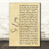Phillip Phillips So Easy Rustic Script Song Lyric Wall Art Print