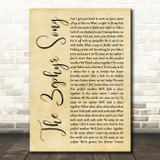 Red Hot Chili Peppers The Zephyr Song Rustic Script Song Lyric Wall Art Print