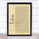 Beach Boys Kokomo Rustic Script Song Lyric Quote Music Print