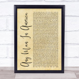 Blue October Any Man In America Rustic Script Song Lyric Quote Music Print